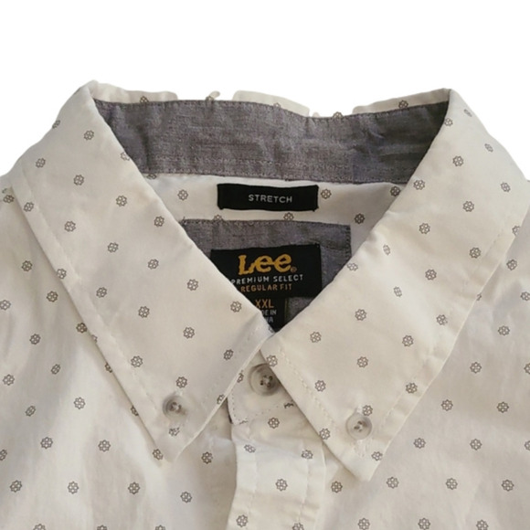 LEE Premium Select White With Dots Button-Up Shirt - Picture 8 of 9